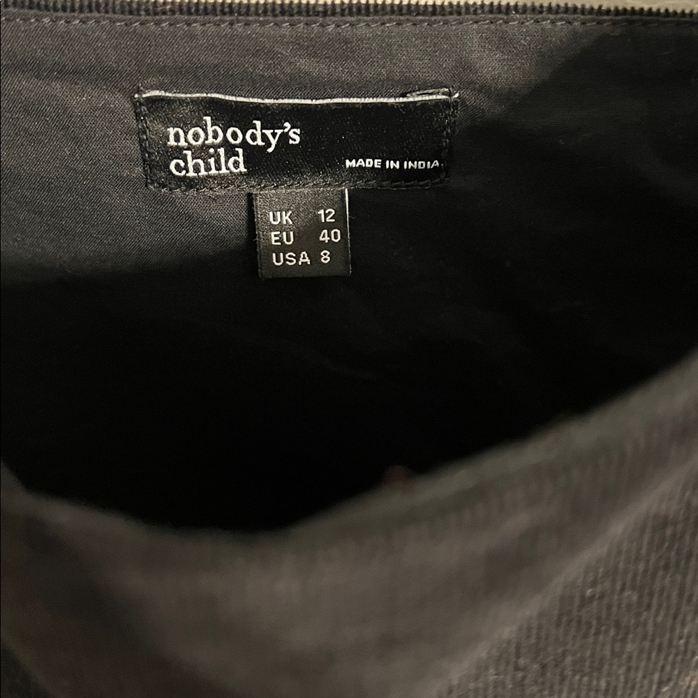 Nobody’s Child Black Cord Valentina Mini Dress - Picture 4 of 5